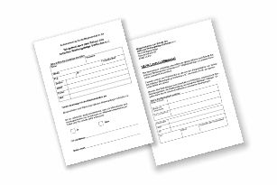 Aufnahmeantrag plus Lastschriftmandat